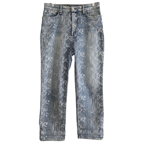 rag & bone Nina Ankle Cigarette Jeans in Worn Snake 32 Straight Leg Ankle Denim - Picture 4 of 13